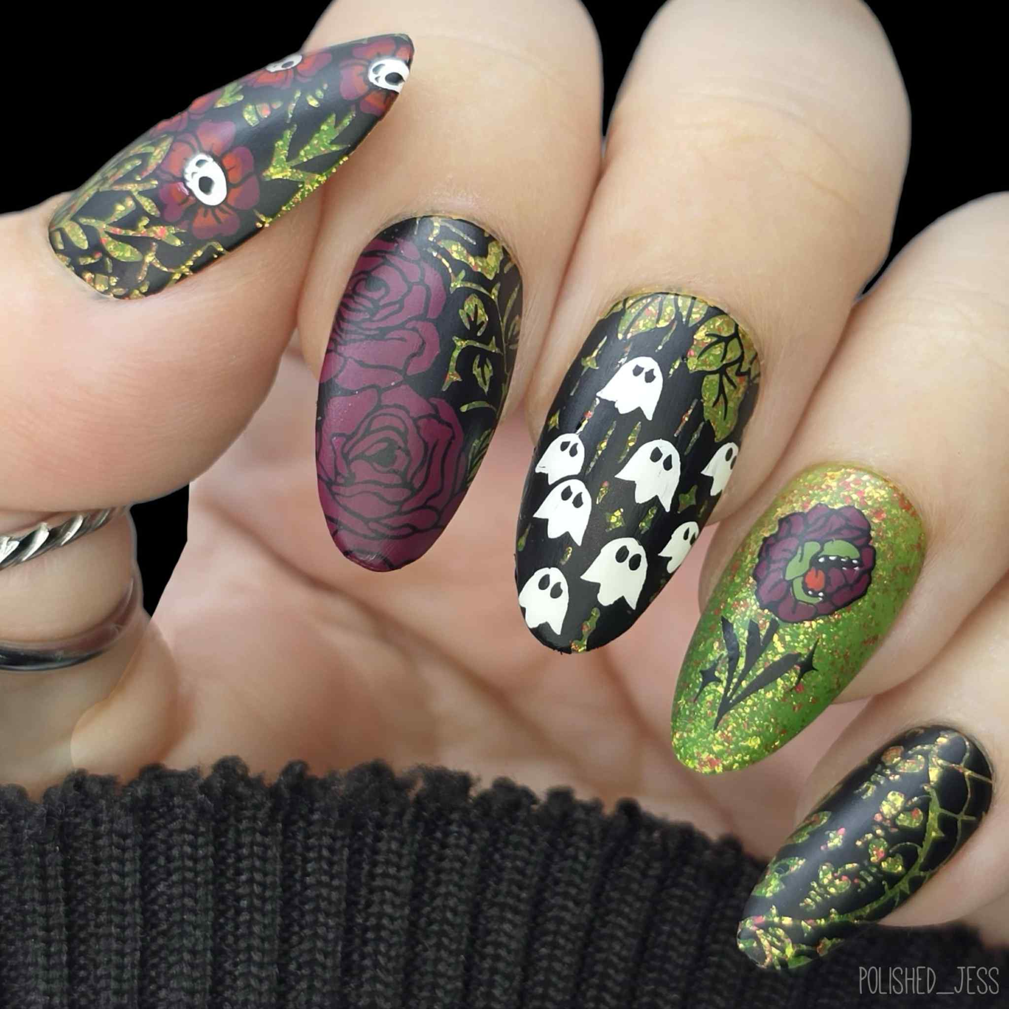 Mani Neumeier/Meet the Demons of Bali限定版 Darkness Blooms (M616) - Nail Stamping Plate – Maniology