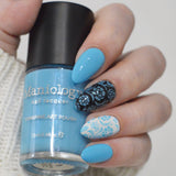 Cloudsong (B572) - Sky Blue Pearl Creme Stamping Polish