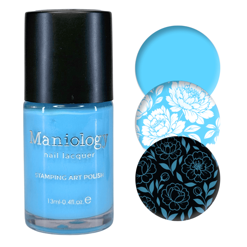 Cloudsong (B572) - Sky Blue Pearl Creme Stamping Polish