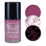 Pink Horizon (B571) - Dusty Mauve Pearl Cream Stamping Polish
