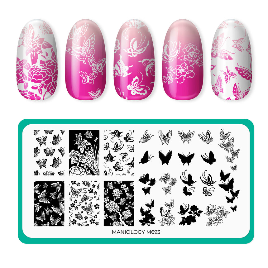Delicate Wings (M693) - Nail Stamping Plate