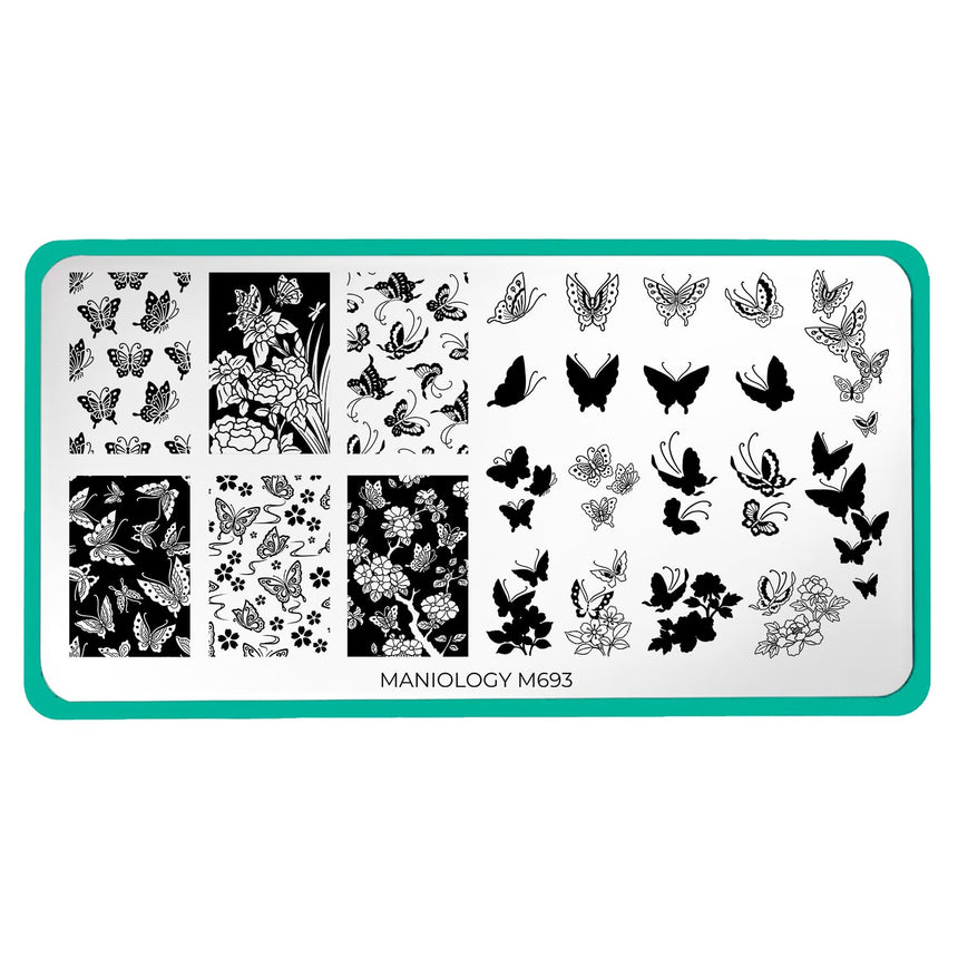 Delicate Wings (M693) - Nail Stamping Plate