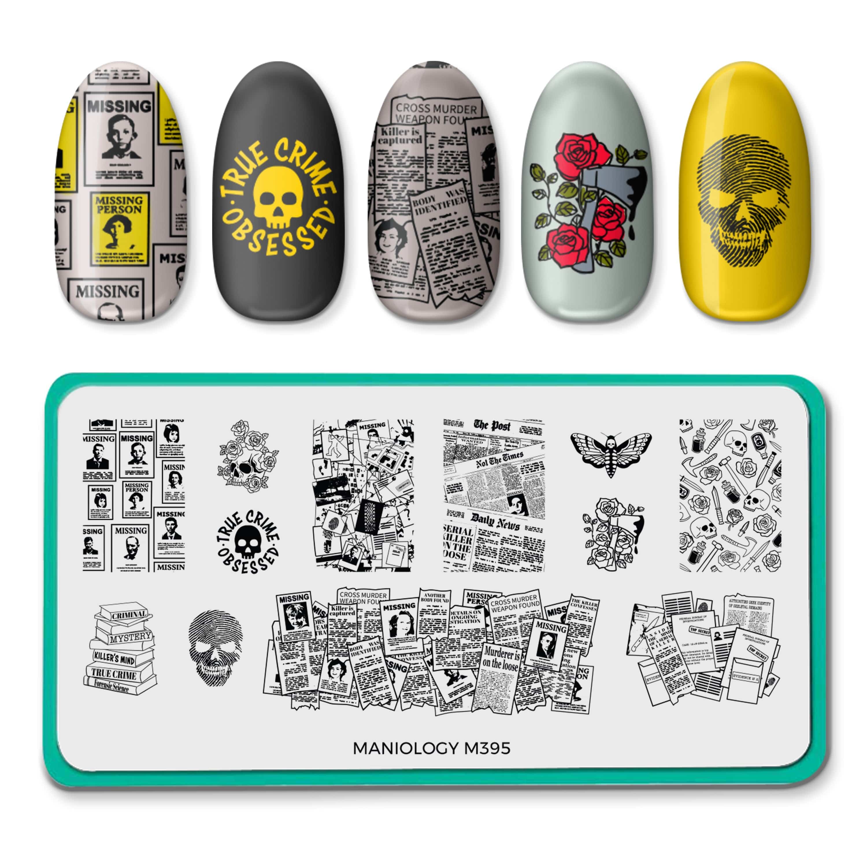 Murder Mystery: Detective's Den (M395) - Nail Stamping Plate – Maniology