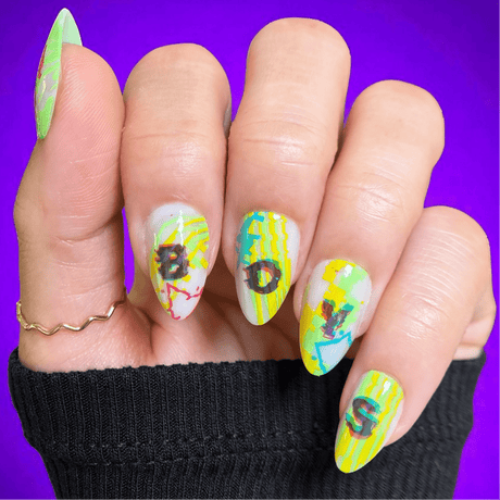 Digital Glitch (M632) - Nail Stamping Plate