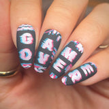 Digital Glitch (M632) - Nail Stamping Plate