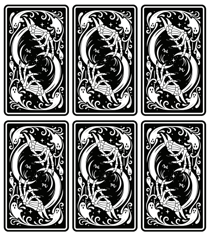 Digital Halloween Nail Art Challenge Cards