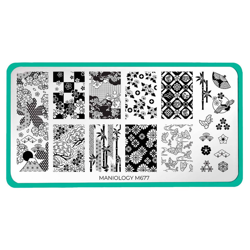 Draped in Elegance (M677) - Nail Stamping Plate