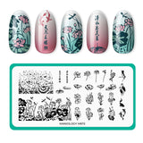 Dreaming Lotus (M672) - Nail Stamping Plate