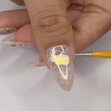 Dual-Ended Nail Art Tweezer and Silicone Pusher