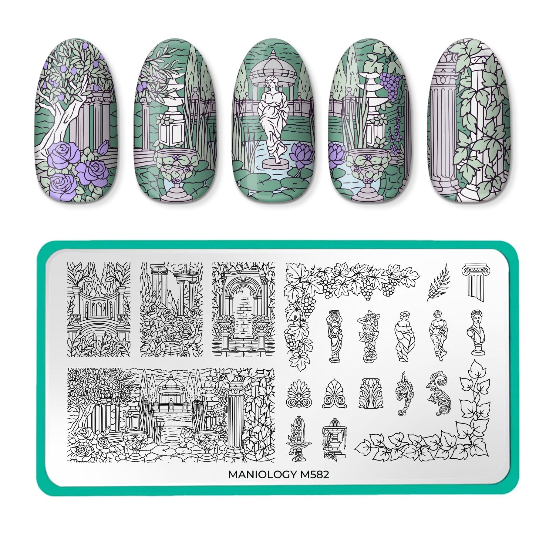 アクセサリー salsation Elysian Escape (M582) - Nail Stamping Plate – Maniology
