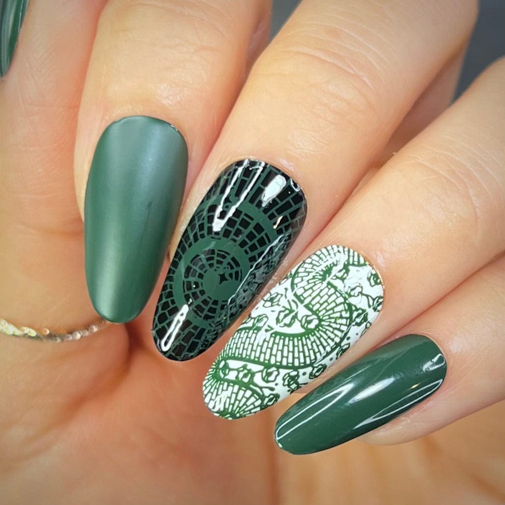 Emerald City (B514) - Dark Green Stamping Polish