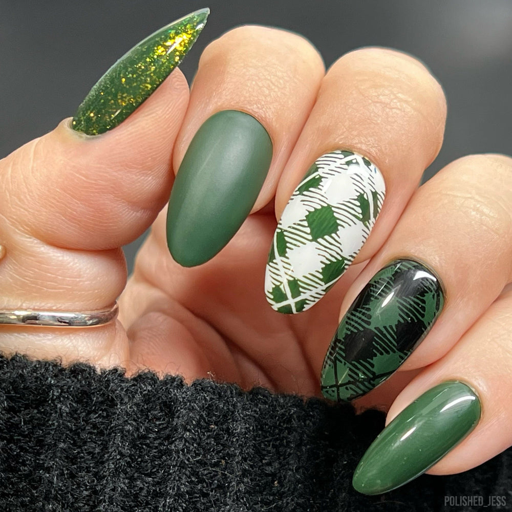 Emerald City (B514) - Dark Green Stamping Polish