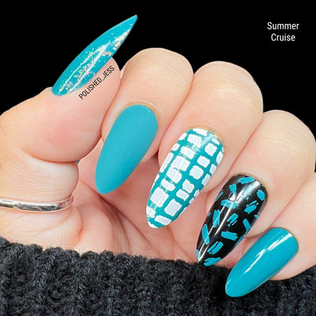 Essentials Bright Collection: Summer Cruise (B190) Aquatic Blue Stamping Polish