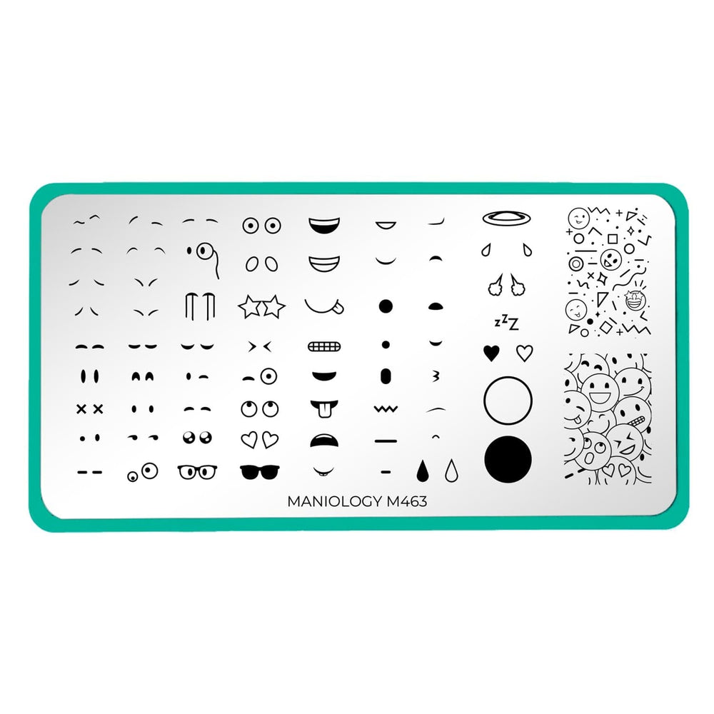 Express Yourself Emojis (M463) - Nail Stamping Plate