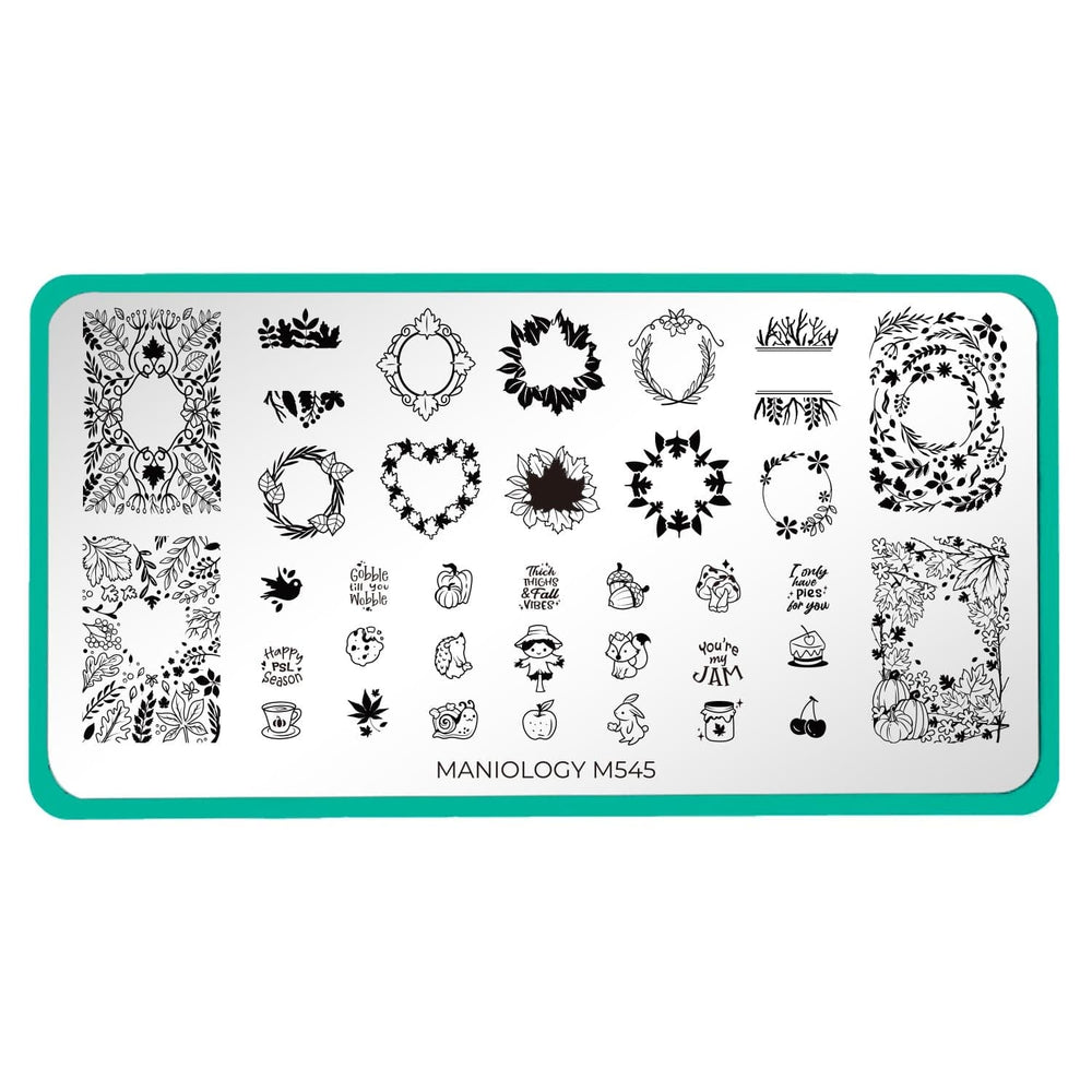 Fall Frames (M545) - Nail Stamping Plate