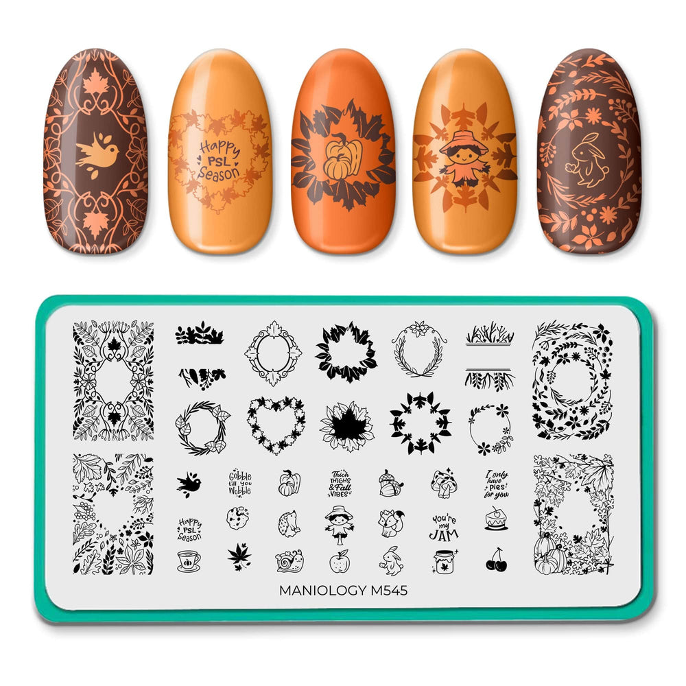 Fall Frames (M545) - Nail Stamping Plate