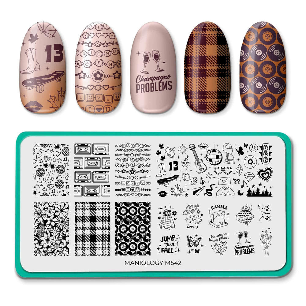 Fearless Melodies (M542) - Nail Stamping Plate