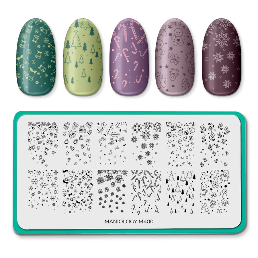 Festive Gradients (M400) - Nail Stamping Plate