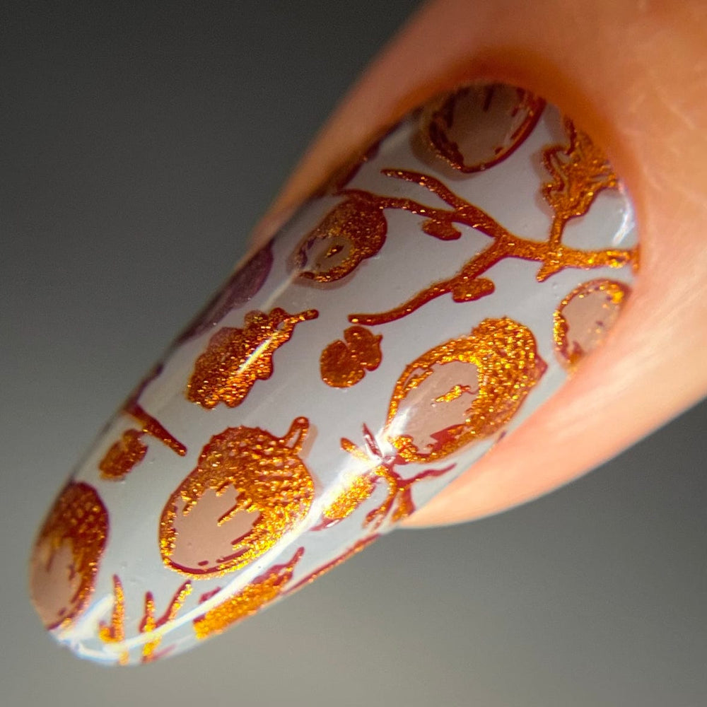 Figs & Acorns (M551) - Nail Stamping Plate