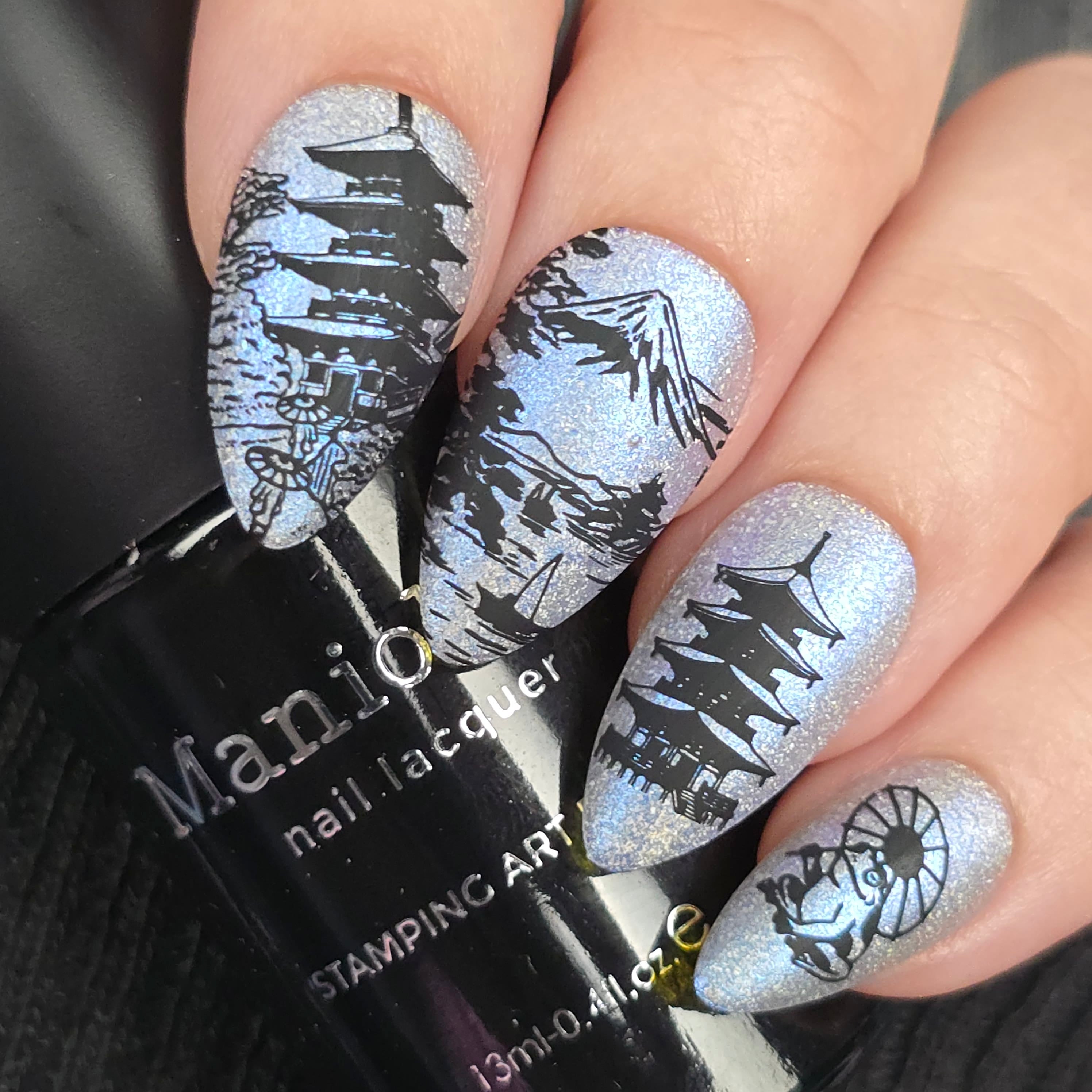 nail___ym様 Floating Dreams (M684) - Nail Stamping Plate – Maniology