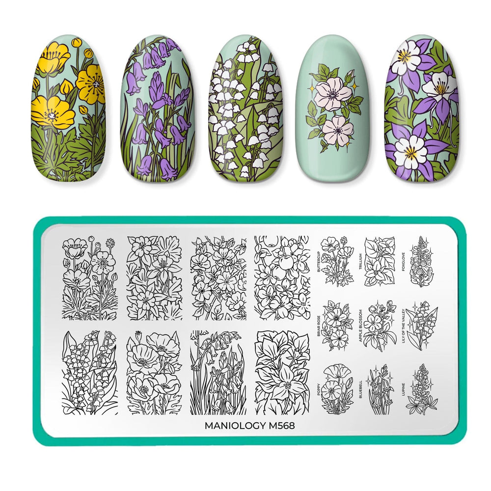 Floral Fantasy (M568) - Nail Stamping Plate