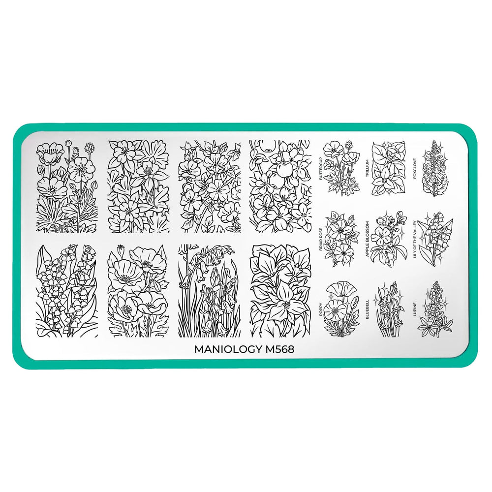 Floral Fantasy (M568) - Nail Stamping Plate