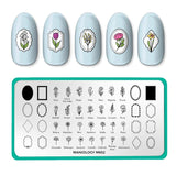 Floral Moments (M652) - Nail Stamping Plate
