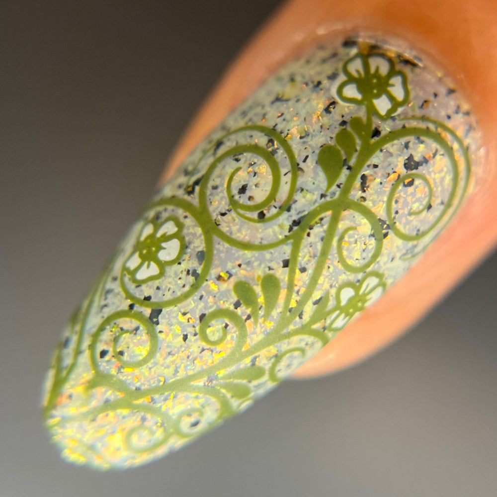 Floral Swirls (M472) - Nail Stamping Plate