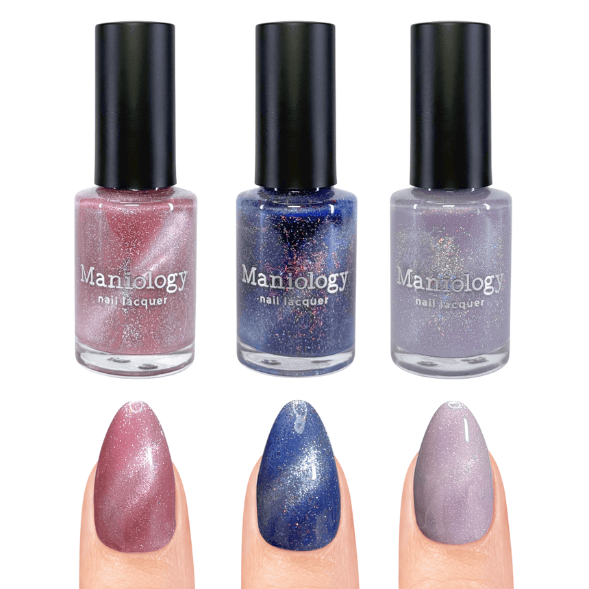 Flower Basket: 3-Piece Magnetic Nail Polish Set