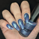 Flower Basket: Morning Glory (P193) - Periwinkle Magnetic Nail Polish
