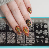 Forever Carnations (M732) - Nail Stamping Plate