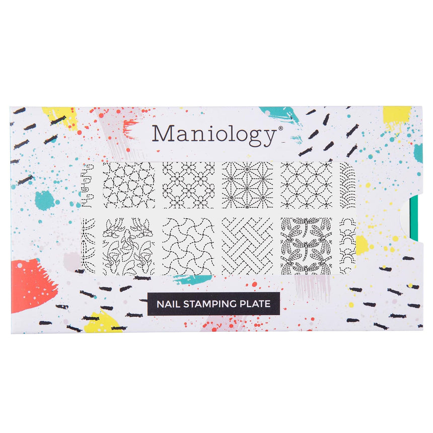 Sashiko Stitch (M650) - Nail Stamping Plate