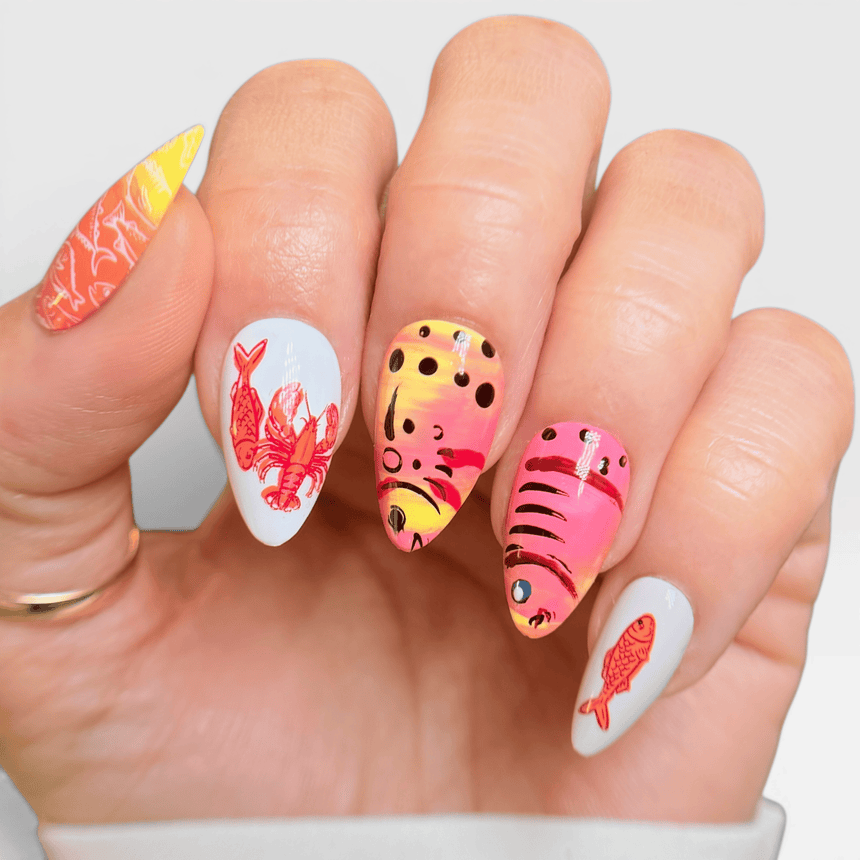 Fresh Catch (M715) - Nail Stamping Plate