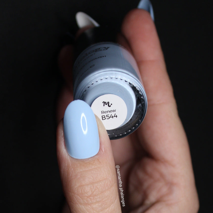 Fresh Start: Renew (B544) - Blue Cream Stamping Polish