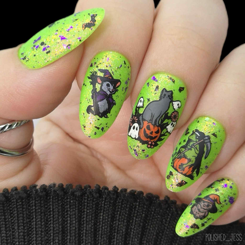 Friendly Familiars (M617) - Nail Stamping Plate