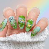 Froggy Hop (M373) - Nail Stamping Plate