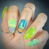 Froggy Hop (M373) - Nail Stamping Plate