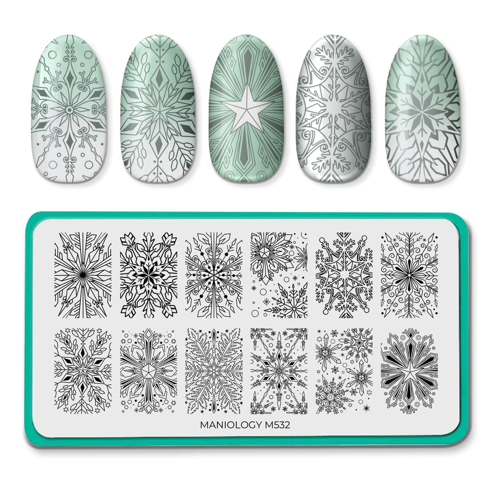 Frosty Snowflakes (M532) - Nail Stamping Plate