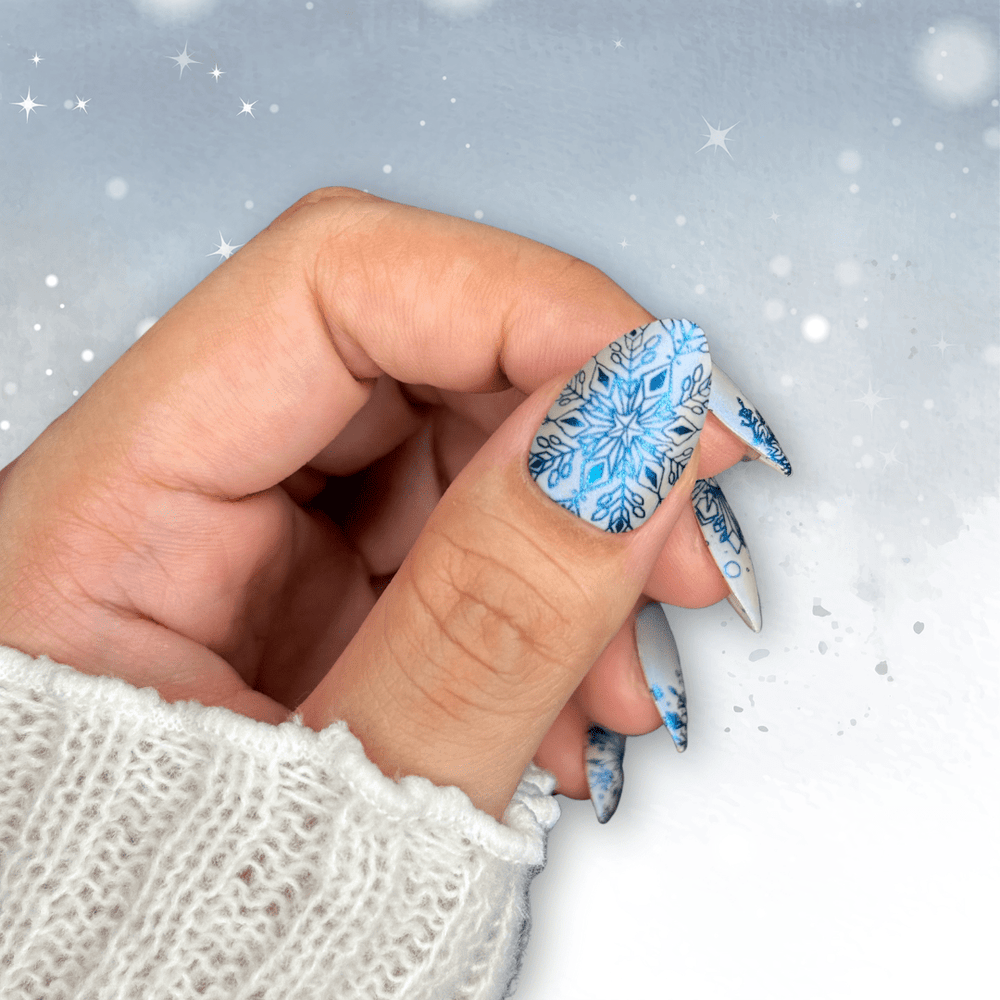 Frosty Snowflakes (M532) - Nail Stamping Plate