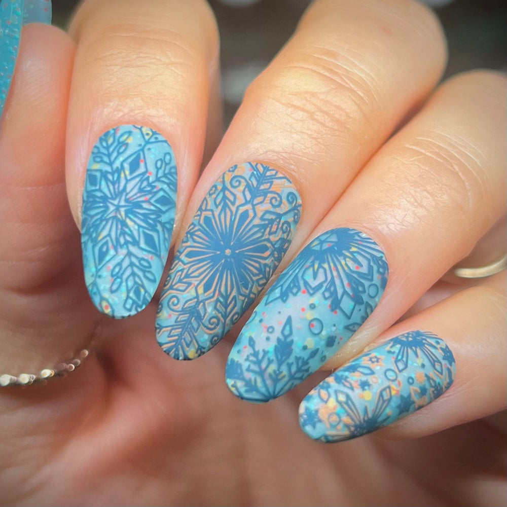 Frosty Snowflakes (M532) - Nail Stamping Plate