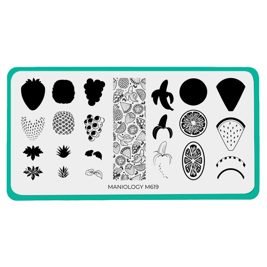 Fruit Frenzy (M619) - Nail Stamping Plate