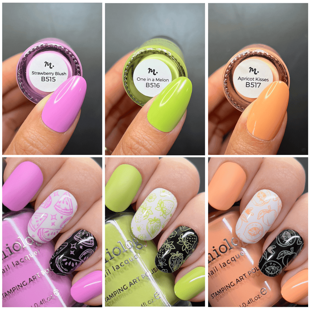 Fruity Cutie: 3-Piece Cream Stamping Polish Set