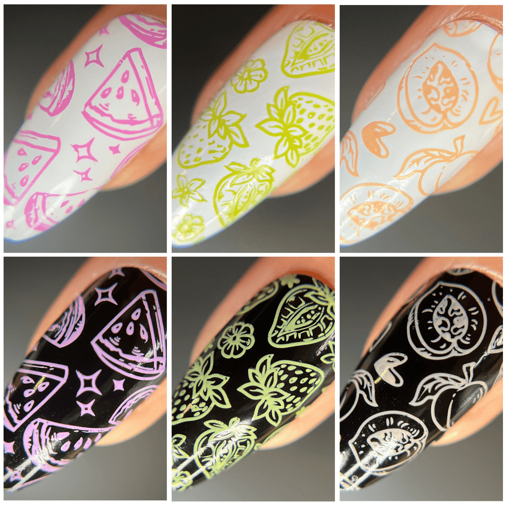 Fruity Cutie: 3-Piece Cream Stamping Polish Set