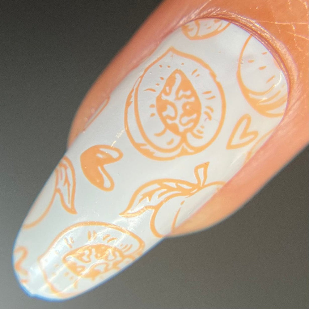 Fruity Cutie: Apricot Kisses (B517) - Orange Cream Stamping Polish