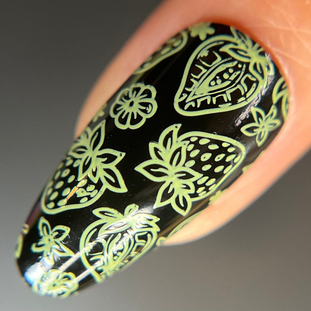 Fruity Cutie: One in a Melon (B516) - Green Cream Stamping Polish