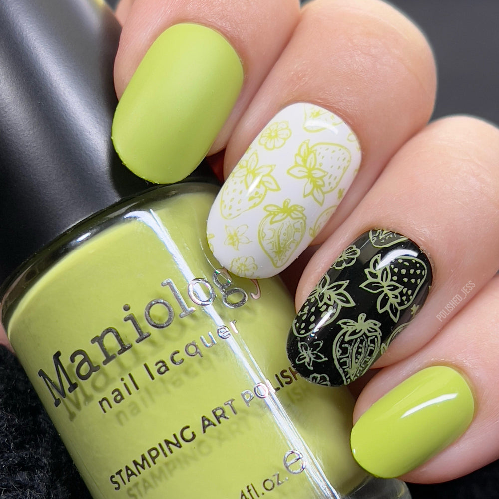 Fruity Cutie: One in a Melon (B516) - Green Cream Stamping Polish