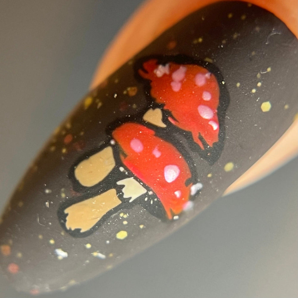 Fungi Forest (M444) - Nail Stamping Plate