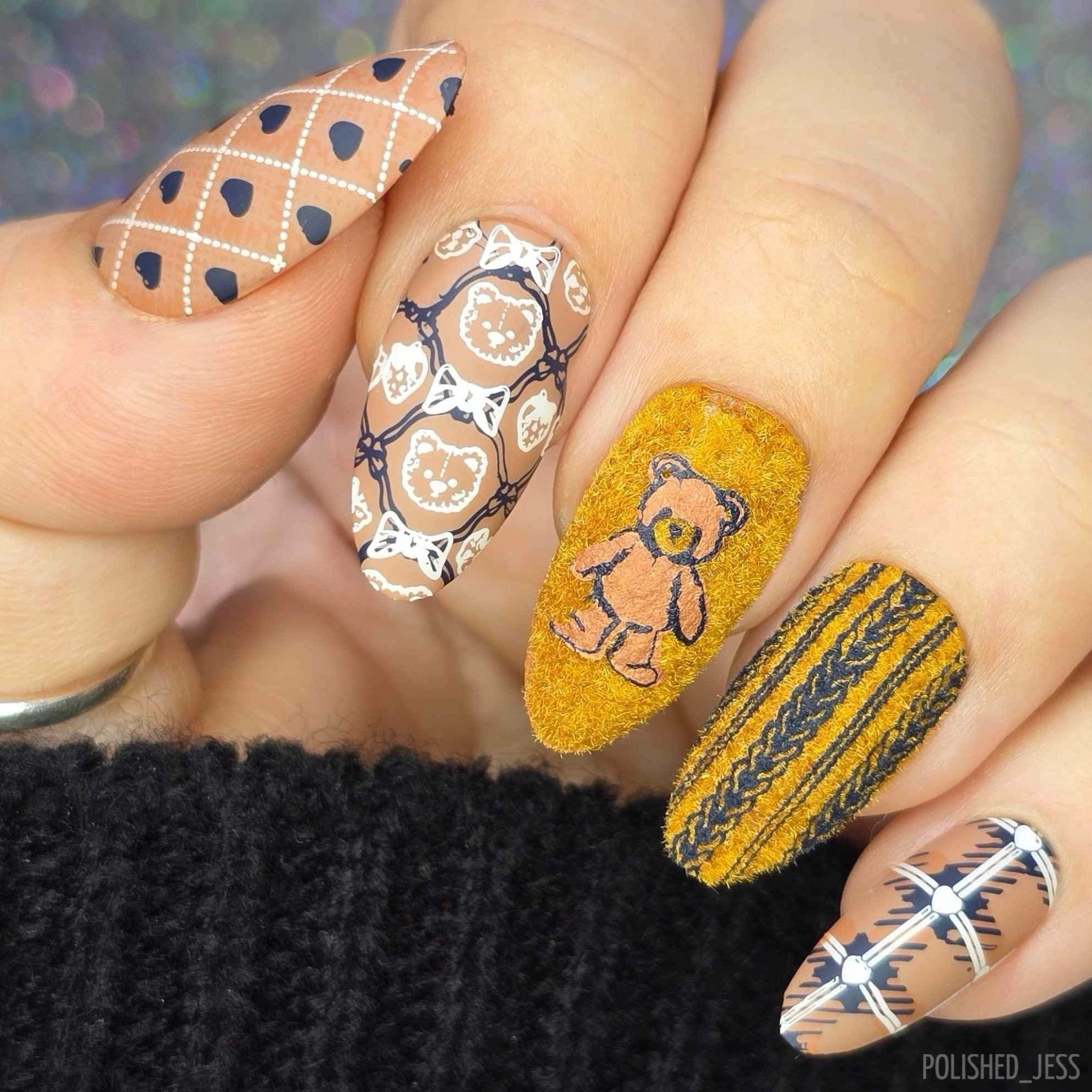Teddy and Me: Cub Collective (MXM138) - Nail Stamping Plate