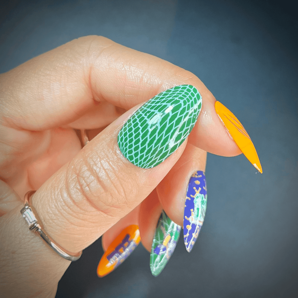 Game On: Puck It (M375) - Nail Stamping Plate