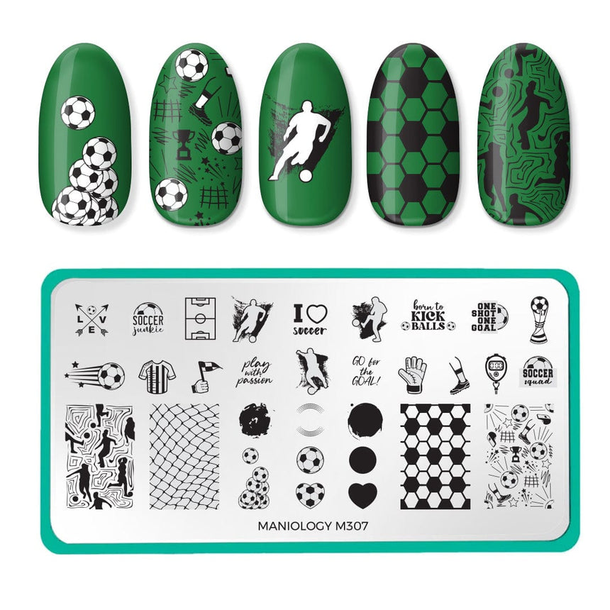 Game On: Set of 4 Nail Stamping Plates